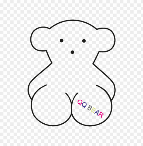 qq bear vector logo free download PNG without background