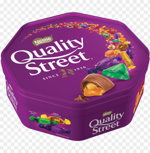 qs group sweet image quality street 750g tub - quality street chocolates Isolated Artwork in Transparent PNG Format