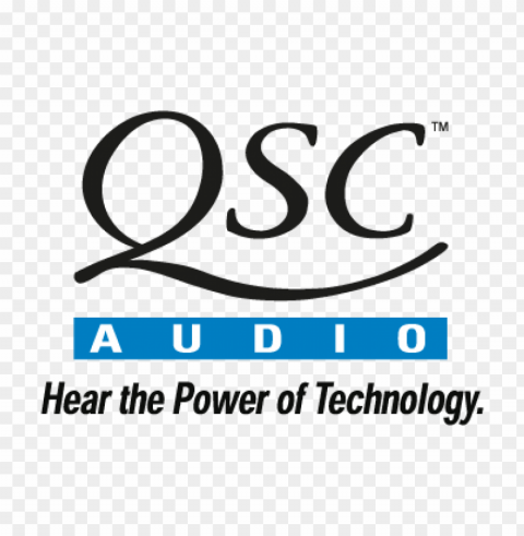 qsc audio vector logo PNG with no background free download