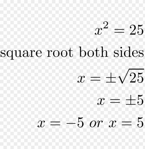 quadratic equations and the square root property - number PNG transparent photos assortment