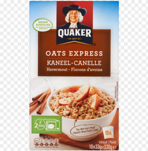 quaker oats express kaneel havermout portiezakjes - quaker oatmeal instant flavor variety - 7 packets PNG graphics with clear alpha channel broad selection