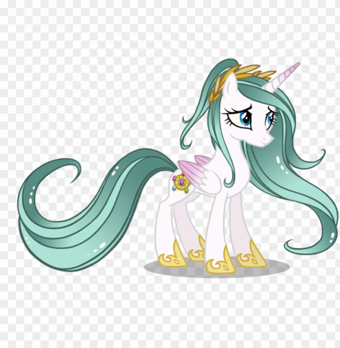 queen elysia was the 1st official monarch of equestria - my little pony princess celestia mother Isolated Subject in Transparent PNG