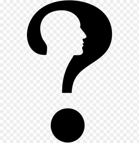 question mark face PNG images with clear alpha channel