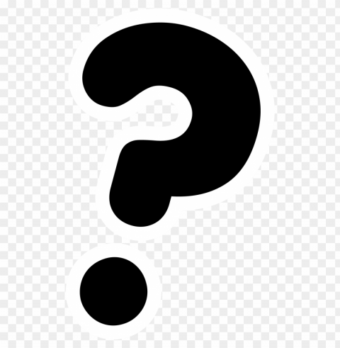 question mark face PNG images with clear cutout