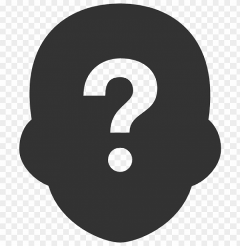 question mark face PNG images with high-quality resolution