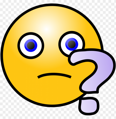 question mark face PNG images with no background needed
