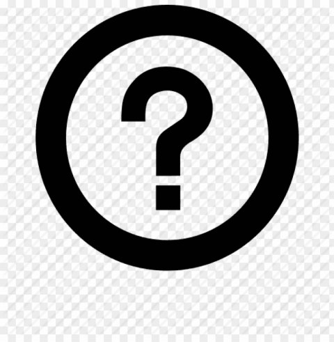 question mark icon Transparent PNG Artwork with Isolated Subject