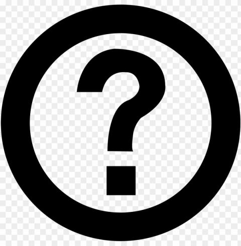 question mark icon Transparent PNG Graphic with Isolated Object