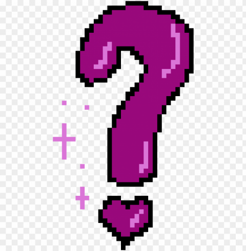 question mark - pixel art PNG Graphic with Transparent Background Isolation