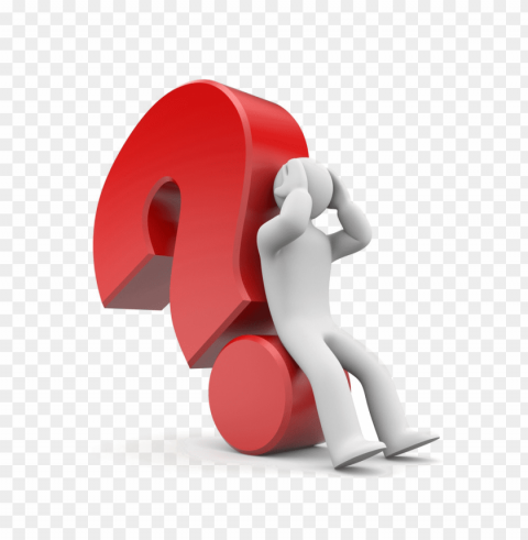 Question PNG Isolated Object On Clear Background