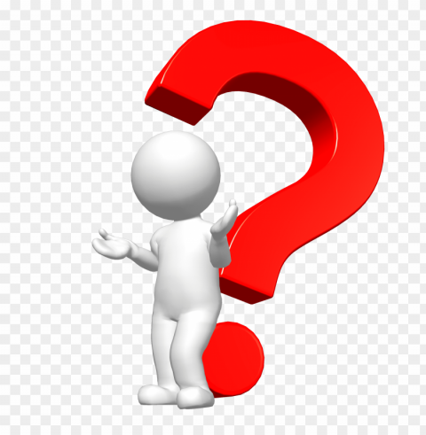 question PNG Isolated Object with Clear Transparency