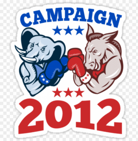 quotdemocrat donkey republican elephant campaign Clean Background Isolated PNG Illustration