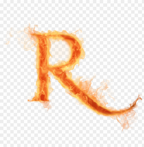 r fire jpg black and white stock - fire letter r PNG transparent elements complete package
