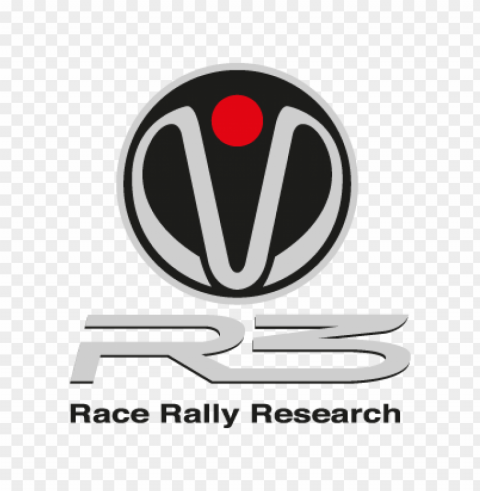 r3 race rally research vector logo free PNG Image with Clear Isolation