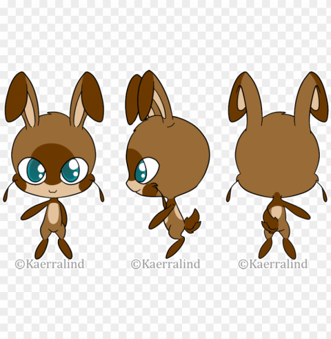 rabbit kwami adopt - miraculous tales of ladybug & cat noir PNG transparent stock images