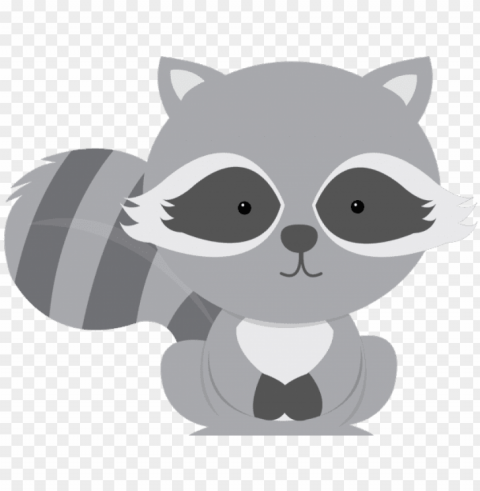 raccoon clipart woodland baby fox - raccoon woodland animal clipart Clear Background Isolated PNG Graphic