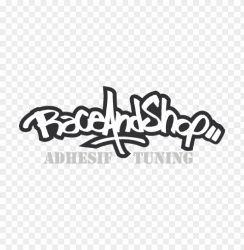 race and shop vector logo download free PNG Graphic with Isolated Transparency