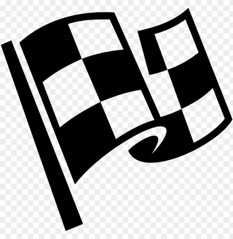race flag image - checkered flag clipart Clear Background Isolated PNG Graphic