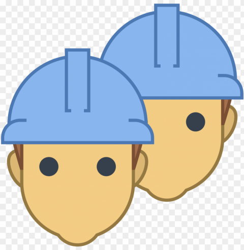 racownicy mężczyzna icon - engineer blue icon Isolated Object on Clear Background PNG
