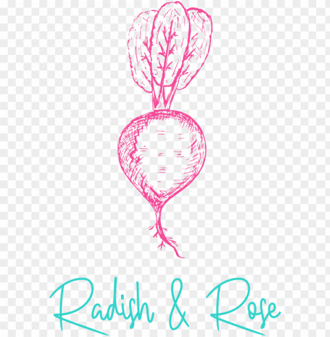 radish and rose logo - instagram PNG clipart