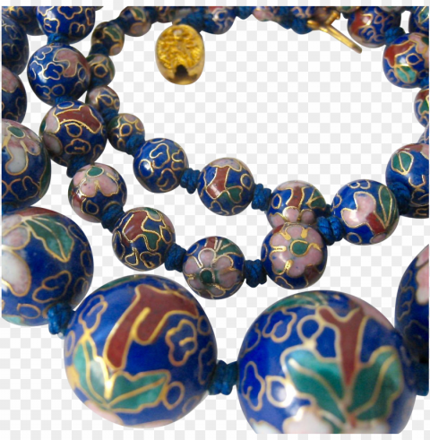 raduated cloisonne bead necklace - bead Isolated Object with Transparency in PNG