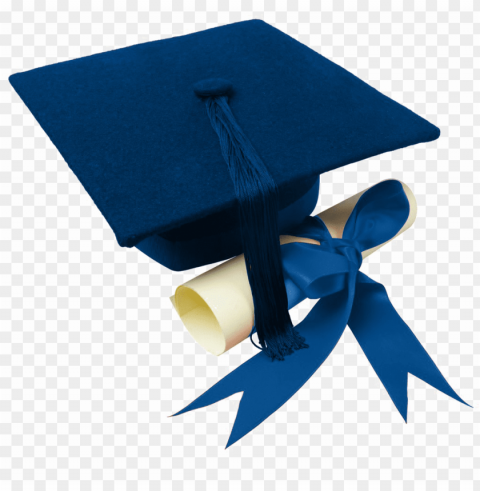 raduation cap - blue graduation hat Transparent PNG images for digital art
