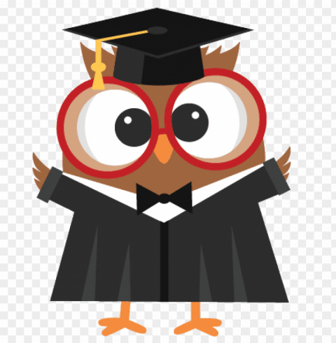 raduation owl svg scrapbook cut file cute clipart - graduation owl Isolated Graphic on Clear Background PNG