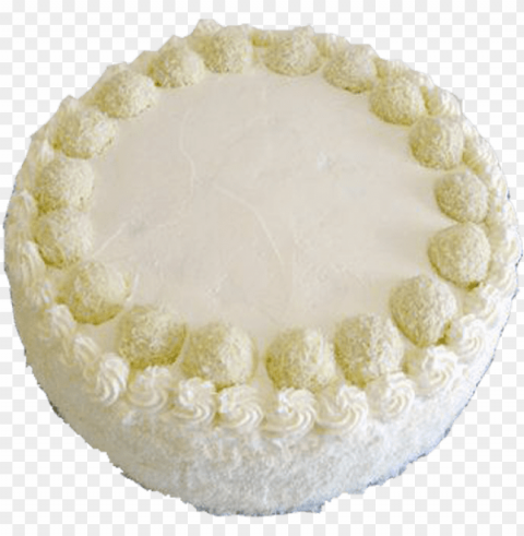 raffaello cake - white chocolate cake Transparent PNG Isolated Graphic with Clarity