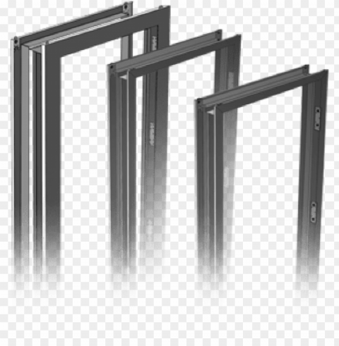 raham wood doors - industrial metal door frame Isolated Object in Transparent PNG Format