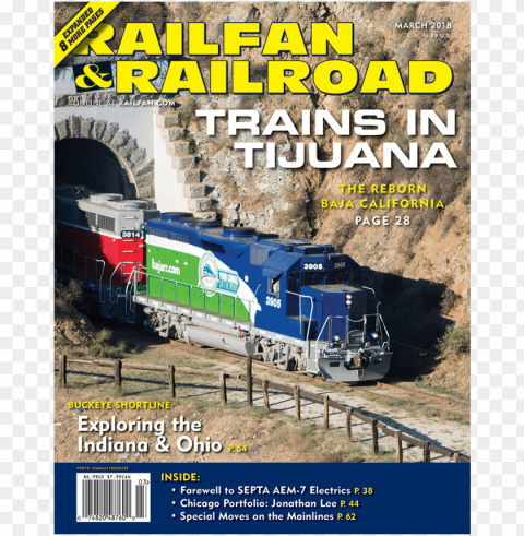 railfan & railroad march - railroad magazine Isolated Element on HighQuality PNG