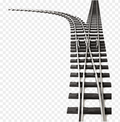 Railroad Tracks Transparent File - Railway Track Railroad PNG With Cutout Background