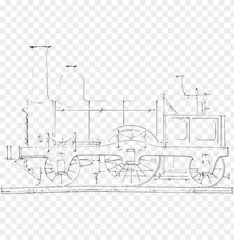 railway engine white train image - vektor garis putih kereta api PNG images with transparent canvas assortment