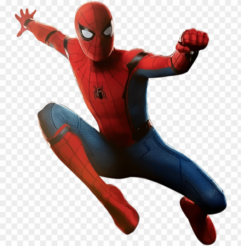raimi spider man webb spider man and mcu spider man - spiderman tom holland render Isolated Item with Clear Background PNG
