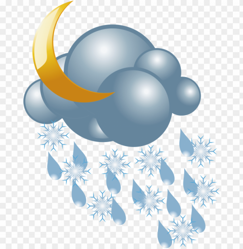 rain and snow mixed weather - rain snow mix clipart Transparent Background Isolation in PNG Image