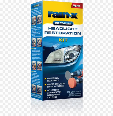 Rain-x Premium Headlight Restoration Kit - Rain X PNG Files With Transparent Canvas Collection