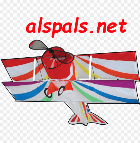 rainbow biplane size - biplane kite rainbow PNG Isolated Object with Clear Transparency