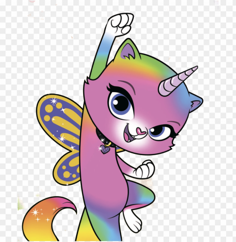 rainbow butterfly unicorn kitty - rainbow butterfly unicorn kitty episode 1 ClearCut Background PNG Isolated Element