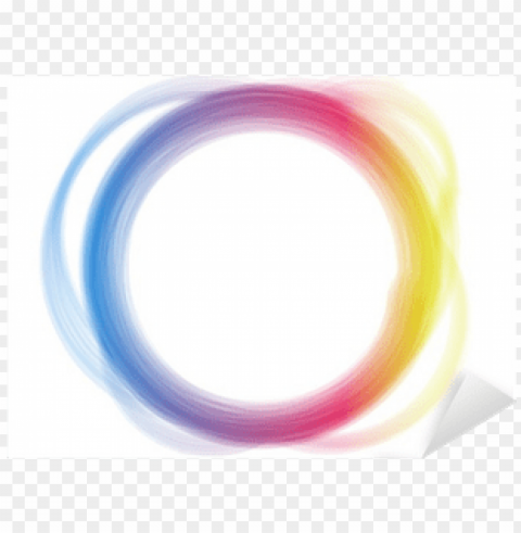 rainbow circle border brush effect - circle Transparent Background Isolated PNG Figure