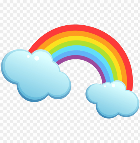 rainbow-cloud - arc en ciel chaine tv Isolated Graphic Element in Transparent PNG