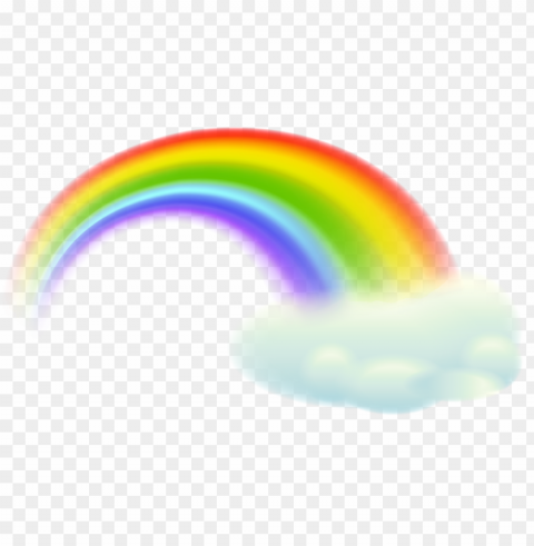 rainbow cloud Transparent Background Isolated PNG Icon PNG transparent with Clear Background ID ecebbda2