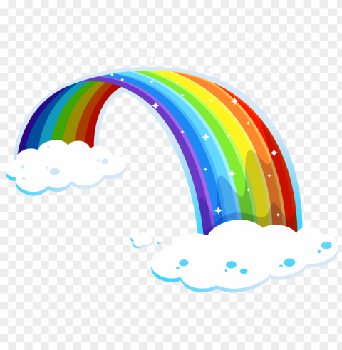 Rainbow Cloud Transparent Background PNG Clipart