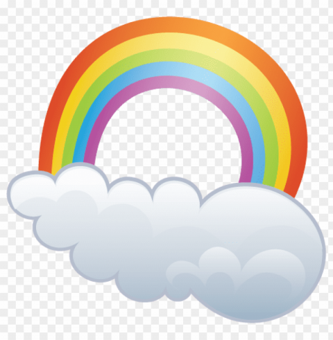 Rainbow Cloud Transparent Background PNG Stockpile Assortment