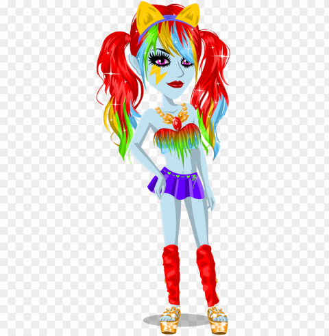rainbow dash is awesome - illustratio Isolated Artwork on Clear Transparent PNG