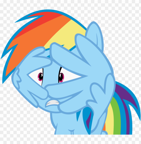 rainbow dash scared vector Transparent PNG Isolated Element PNG transparent with Clear Background ID cc1a41d9