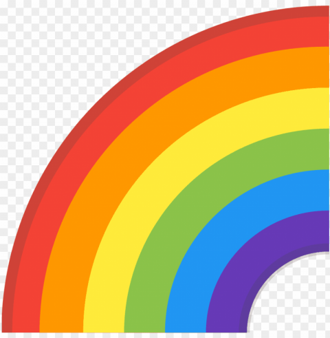 rainbow icon - emoji rainbow ico Transparent PNG Isolated Object