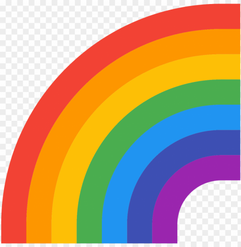 Rainbow Icono - Rainbow Ico Isolated Element On HighQuality Transparent PNG