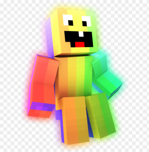 rainbow - minecraft rainbow skin pack Transparent Background Isolated PNG Icon
