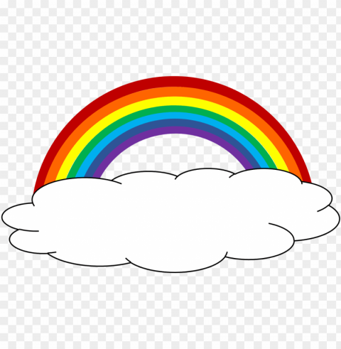 rainbows and clouds PNG transparent designs