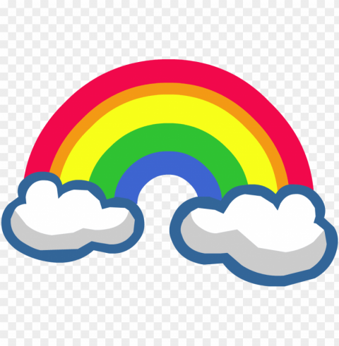 rainbows and clouds PNG transparent designs for projects