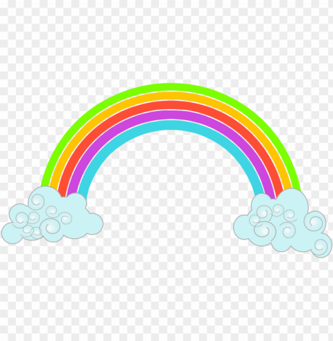 rainbows and clouds PNG transparent icons for web design